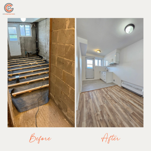 Entrance before & after apt1